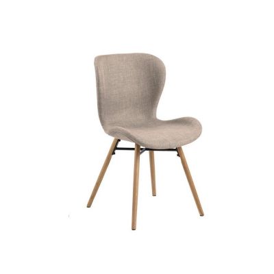 Scaune de dining bej/natural 2 buc. Batilda – Actona