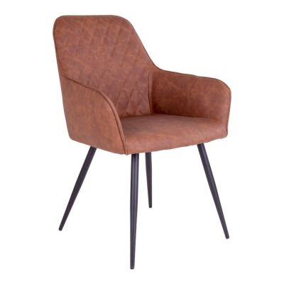 Set 2 scaune dining House Nordic Harbo, maro