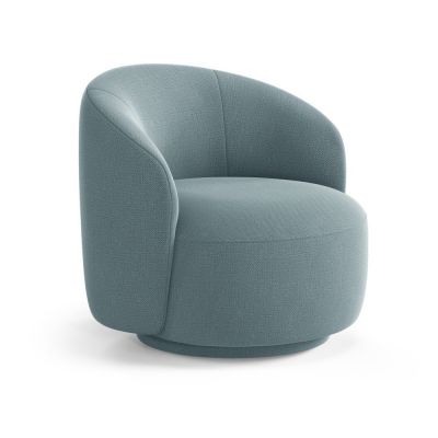 Fotoliu albastru deschis pivotant Letizia âu0080Micadoni
