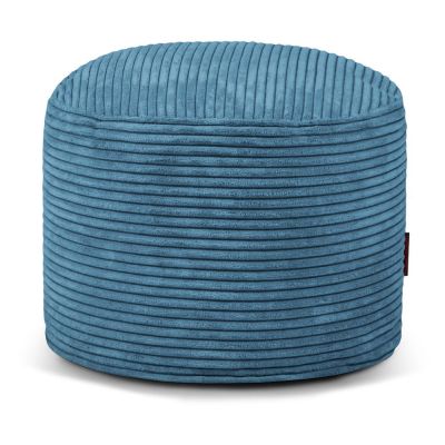 Fotoliu bean bag albastru cu tapiÈu009Berie din catifea reiatÄMini âu0080SLOWDOWN