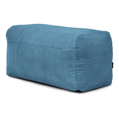 Fotoliu bean bag albastru cu tapiÈu009Berie din catifea reiatÄPlus 100 Lounge âu0080SLOWDOWN