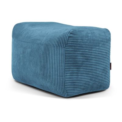 Fotoliu bean bag albastru cu tapiÈu009Berie din catifea reiatÄPlus 70 Lounge âu0080SLOWDOWN