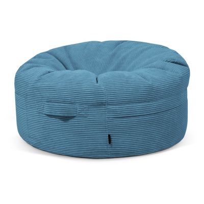 Fotoliu bean bag albastru cu tapiÈu009Berie din catifea reiatÄRoll 105 âu0080SLOWDOWN