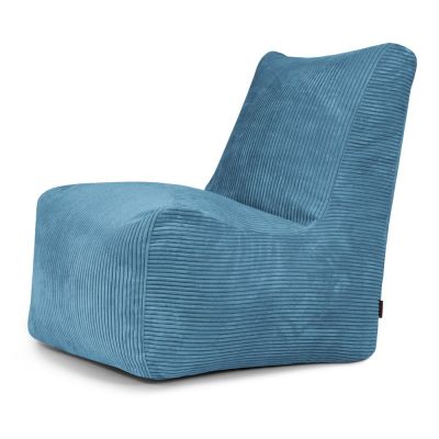 Fotoliu bean bag albastru cu tapiÈu009Berie din catifea reiatÄSeat Lounge âu0080SLOWDOWN