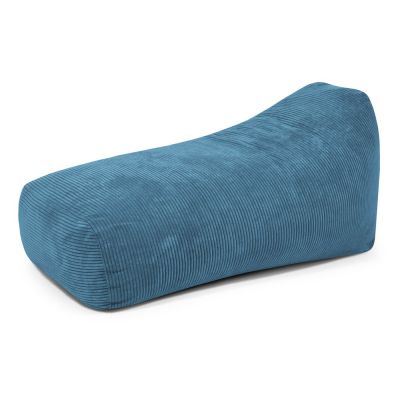 Fotoliu bean bag albastru cu tapiÈu009Berie din catifea reiatÄSnug Long 140 âu0080SLOWDOWN