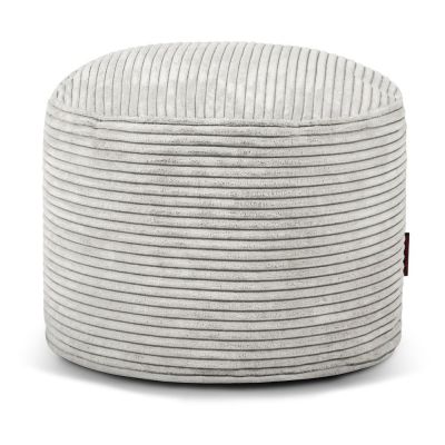 Fotoliu bean bag crem cu tapiÈu009Berie din catifea reiatÄMini âu0080SLOWDOWN