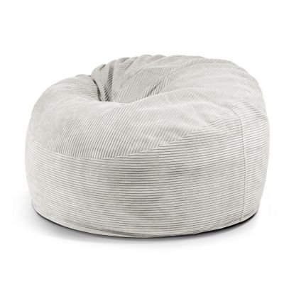 Fotoliu bean bag crem cu tapiÈu009Berie din catifea reiatÄOm 110 âu0080SLOWDOWN