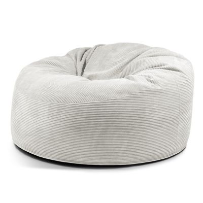 Fotoliu bean bag crem cu tapiÈu009Berie din catifea reiatÄOm 135 âu0080SLOWDOWN