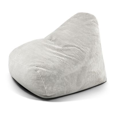 Fotoliu bean bag crem cu tapiÈu009Berie din catifea reiatÄSnug 100 âu0080SLOWDOWN