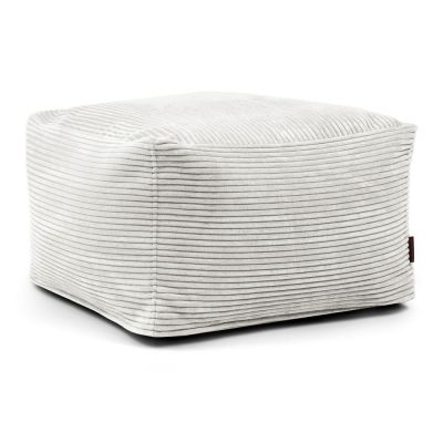 Fotoliu bean bag crem cu tapiÈu009Berie din catifea reiatÄSoftbox MooG âu0080SLOWDOWN