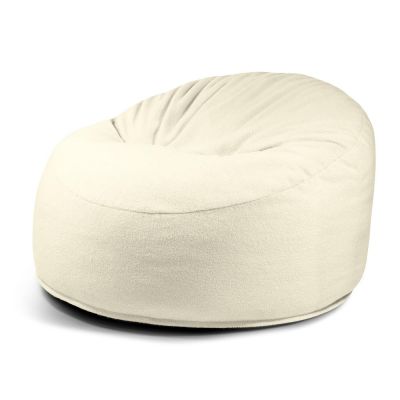Fotoliu bean bag crem cu tapiÈu009Berie din Èu009BesÄu0083turÄbouclÃ© Om 110 âu0080SLOWDOWN