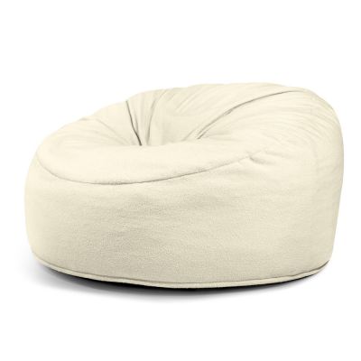 Fotoliu bean bag crem cu tapiÈu009Berie din Èu009BesÄu0083turÄbouclÃ© Om 135 âu0080SLOWDOWN