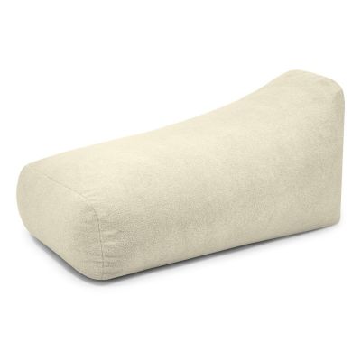 Fotoliu bean bag crem cu tapiÈu009Berie din Èu009BesÄu0083turÄbouclÃ© Snug Long 140 âu0080SLOWDOWN