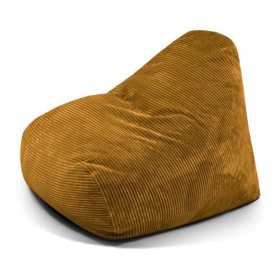 Fotoliu bean bag galben muÈu0099tar cu tapiÈu009Berie din catifea reiatÄSnug 100 âu0080SLOWDOWN