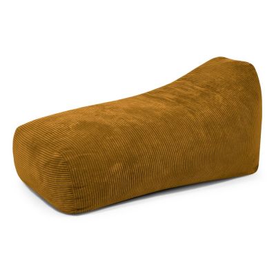 Fotoliu bean bag galben muÈu0099tar cu tapiÈu009Berie din catifea reiatÄSnug Long 140 âu0080SLOWDOWN