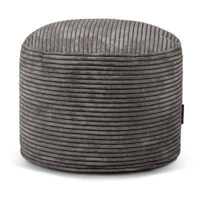 Fotoliu bean bag gri Ã®nchis cu tapiÈu009Berie din catifea reiatÄMini âu0080SLOWDOWN