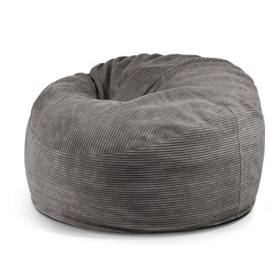 Fotoliu bean bag gri Ã®nchis cu tapiÈu009Berie din catifea reiatÄOm 110 âu0080SLOWDOWN