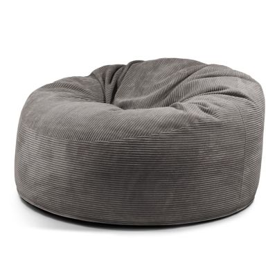 Fotoliu bean bag gri Ã®nchis cu tapiÈu009Berie din catifea reiatÄOm 135 âu0080SLOWDOWN