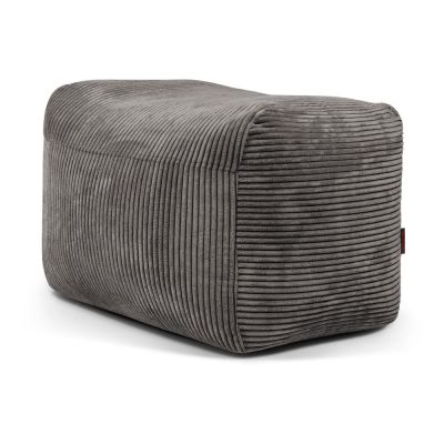 Fotoliu bean bag gri Ã®nchis cu tapiÈu009Berie din catifea reiatÄPlus 70 Lounge âu0080SLOWDOWN