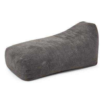 Fotoliu bean bag gri Ã®nchis cu tapiÈu009Berie din catifea reiatÄSnug Long 140 âu0080SLOWDOWN