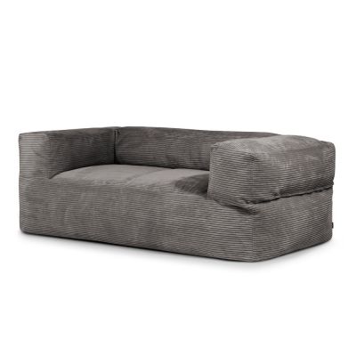 Fotoliu bean bag gri Ã®nchis cu tapiÈu009Berie din catifea reiatÄSofa MooG âu0080SLOWDOWN