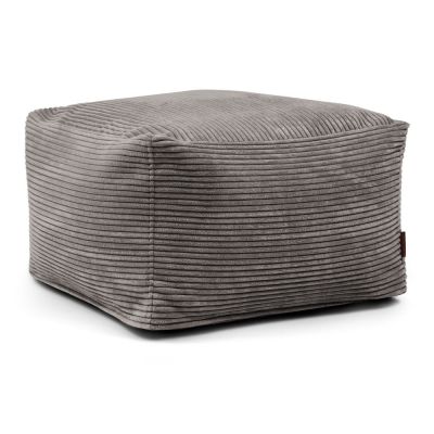 Fotoliu bean bag gri Ã®nchis cu tapiÈu009Berie din catifea reiatÄSoftbox MooG âu0080SLOWDOWN