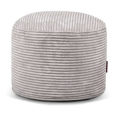 Fotoliu bean bag gri deschis cu tapiÈu009Berie din catifea reiatÄMini âu0080SLOWDOWN