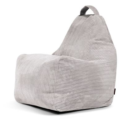 Fotoliu bean bag gri deschis cu tapiÈu009Berie din catifea reiatÄPlay Amuse âu0080SLOWDOWN