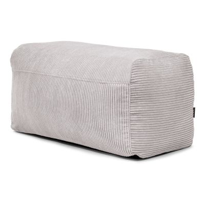 Fotoliu bean bag gri deschis cu tapiÈu009Berie din catifea reiatÄPlus 100 Lounge âu0080SLOWDOWN