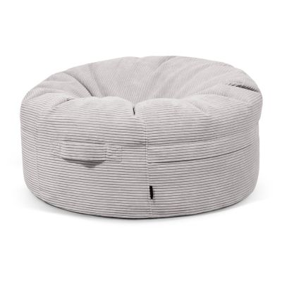 Fotoliu bean bag gri deschis cu tapiÈu009Berie din catifea reiatÄRoll 105 âu0080SLOWDOWN