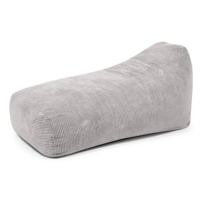 Fotoliu bean bag gri deschis cu tapiÈu009Berie din catifea reiatÄSnug Long 140 âu0080SLOWDOWN