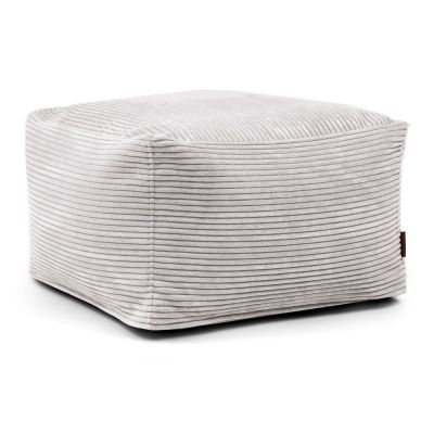 Fotoliu bean bag gri deschis cu tapiÈu009Berie din catifea reiatÄSoftbox MooG âu0080SLOWDOWN