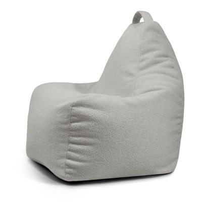 Fotoliu bean bag gri deschis cu tapiÈu009Berie din Èu009BesÄu0083turÄbouclÃ© Play Amuse âu0080SLOWDOWN