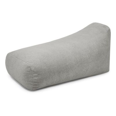 Fotoliu bean bag gri deschis cu tapiÈu009Berie din Èu009BesÄu0083turÄbouclÃ© Snug Long 140 âu0080SLOWDOWN