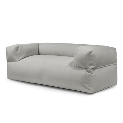 Fotoliu bean bag gri deschis cu tapiÈu009Berie din Èu009BesÄu0083turÄbouclÃ© Sofa MooG âu0080SLOWDOWN
