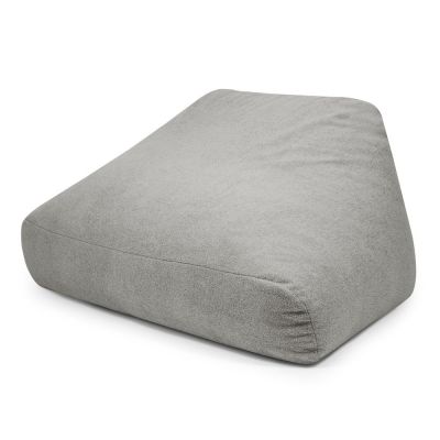 Fotoliu bean bag gri deschis cu tapiÈu009Berie din Èu009BesÄu0083turÄbouclÃ© Sofa Snug âu0080SLOWDOWN