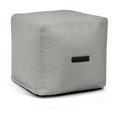 Fotoliu bean bag gri deschis cu tapiÈu009Berie din Èu009BesÄu0083turÄbouclÃ© Up! MooG âu0080SLOWDOWN