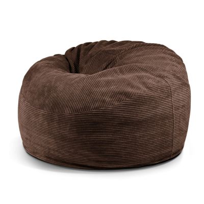 Fotoliu bean bag maro Ã®nchis cu tapiÈu009Berie din catifea reiatÄOm 110 âu0080SLOWDOWN