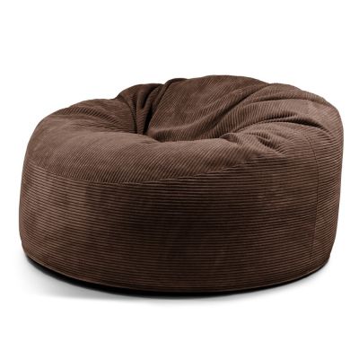 Fotoliu bean bag maro Ã®nchis cu tapiÈu009Berie din catifea reiatÄOm 135 âu0080SLOWDOWN