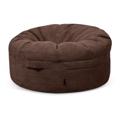 Fotoliu bean bag maro Ã®nchis cu tapiÈu009Berie din catifea reiatÄRoll 105 âu0080SLOWDOWN