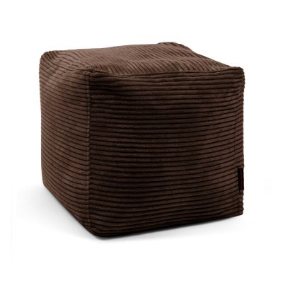 Fotoliu bean bag maro Ã®nchis cu tapiÈu009Berie din catifea reiatÄUp! MooG âu0080SLOWDOWN