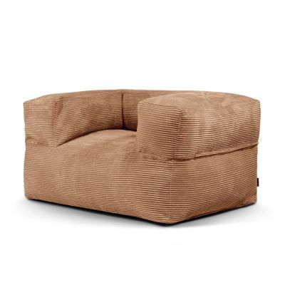 Fotoliu bean bag maro cu tapiÈu009Berie din catifea reiatÄMooG âu0080SLOWDOWN