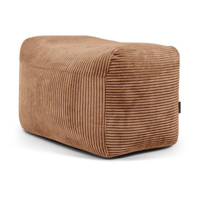 Fotoliu bean bag maro cu tapiÈu009Berie din catifea reiatÄPlus 70 Lounge âu0080SLOWDOWN