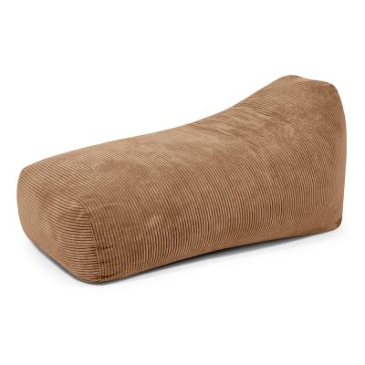 Fotoliu bean bag maro cu tapiÈu009Berie din catifea reiatÄSnug Long 140 âu0080SLOWDOWN