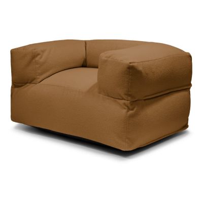 Fotoliu bean bag maro cu tapiÈu009Berie din Èu009BesÄu0083turÄbouclÃ© MooG âu0080SLOWDOWN