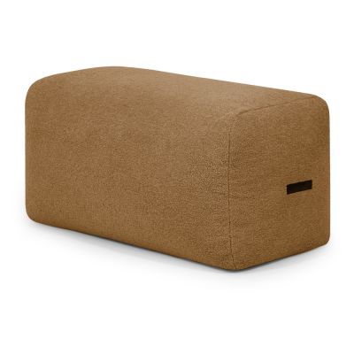 Fotoliu bean bag maro cu tapiÈu009Berie din Èu009BesÄu0083turÄbouclÃ© Plus 100 Lounge âu0080SLOWDOWN