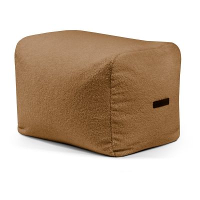 Fotoliu bean bag maro cu tapiÈu009Berie din Èu009BesÄu0083turÄbouclÃ© Plus 70 Lounge âu0080SLOWDOWN