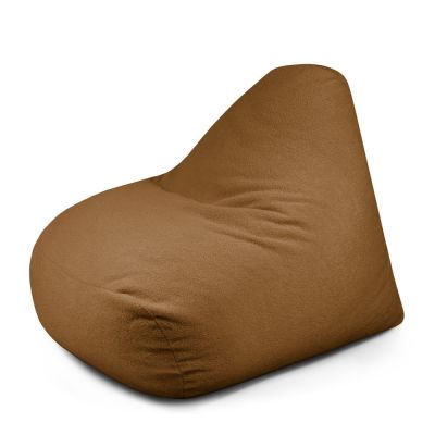 Fotoliu bean bag maro cu tapiÈu009Berie din Èu009BesÄu0083turÄbouclÃ© Snug 100 âu0080SLOWDOWN