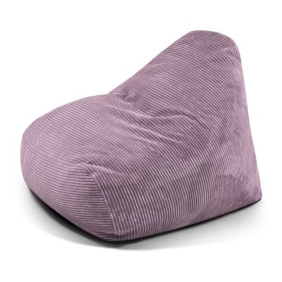 Fotoliu bean bag mov cu tapiÈu009Berie din catifea reiatÄSnug 100 âu0080SLOWDOWN