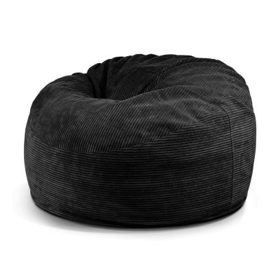 Fotoliu bean bag negru cu tapiÈu009Berie din catifea reiatÄOm 110 âu0080SLOWDOWN